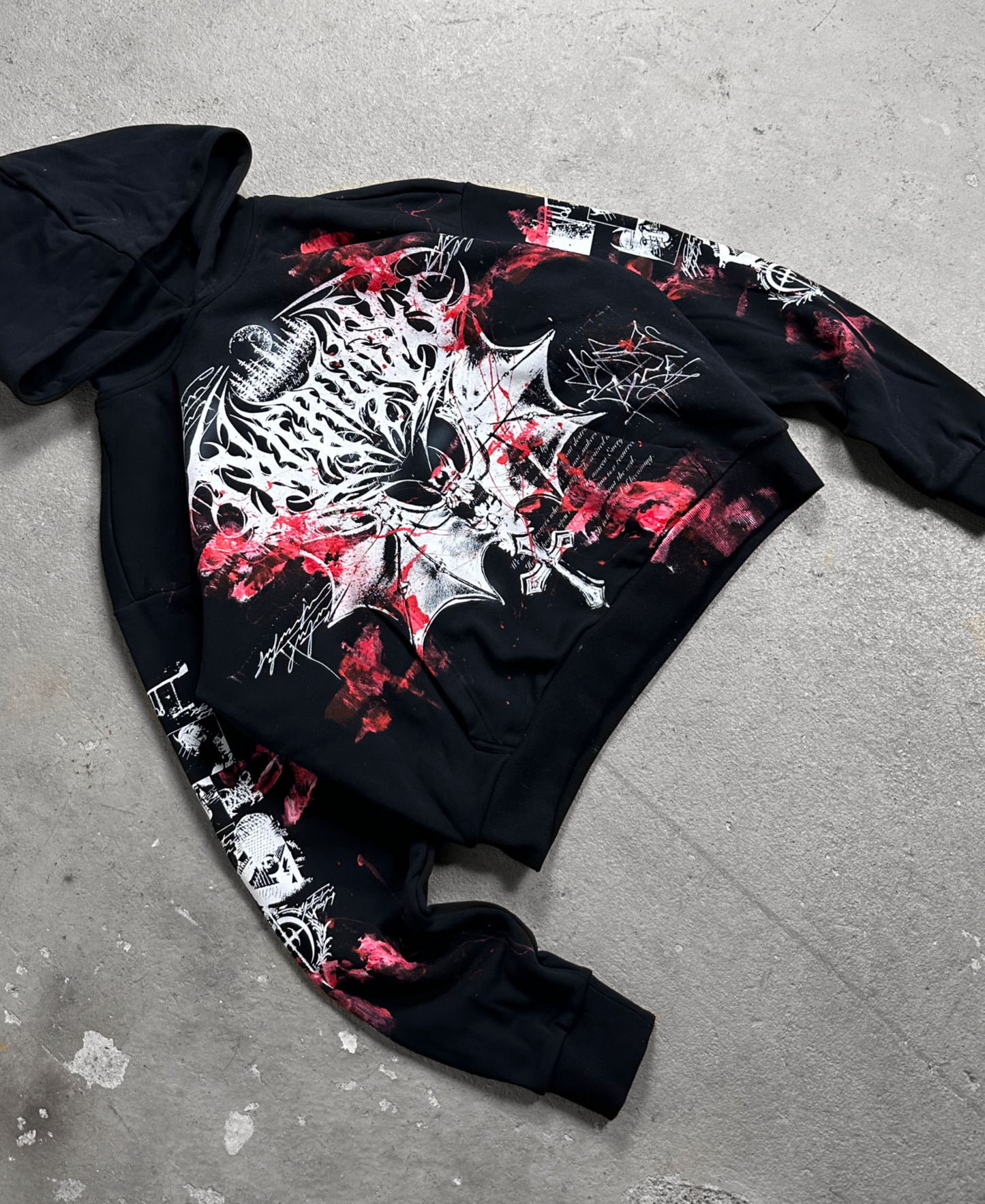 1of1 BLOODY OVERDXSE HOODIE size L