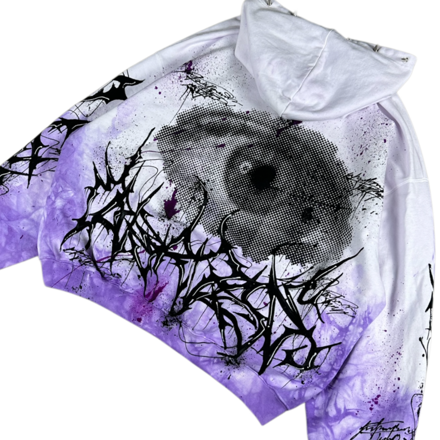 1of1 spiked OVERDXSE „REVELATION XIII“  HOODIE Size XL