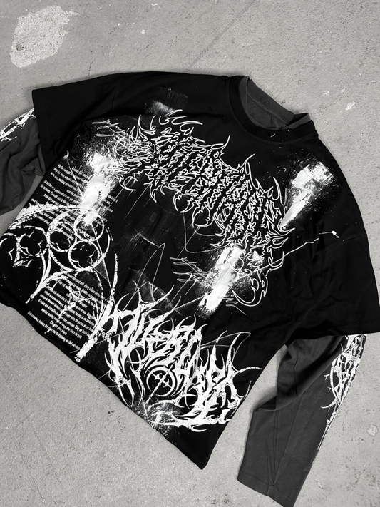 1of1 double layered OVERDXSE LONGSLEEVE size L