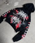 1of1 spiked BLOODY OVERDXSE HOODIE size M