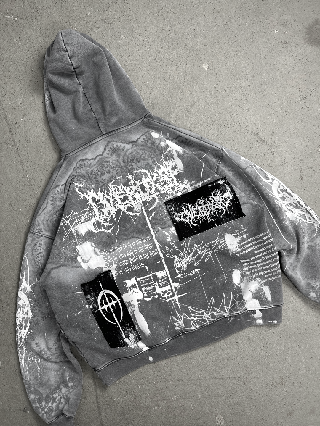 1of1 Stone washed OVERDXSE HOODIE size M
