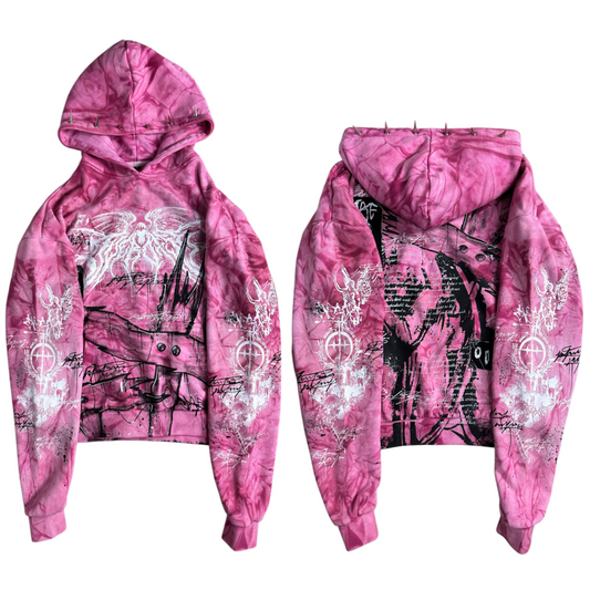 1of1 spiked OVERDXSE HOODIE size M
