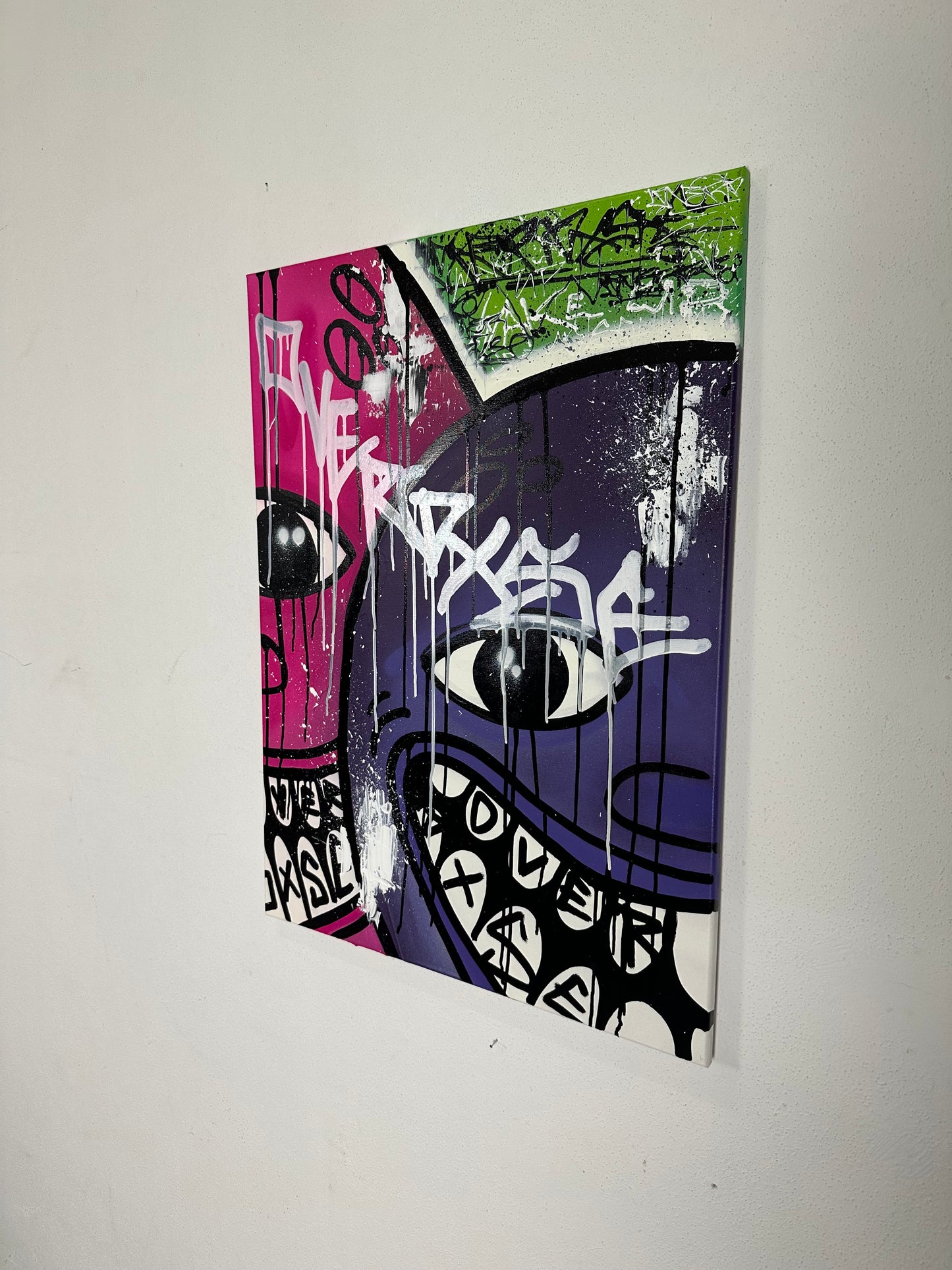 1of1 „FACE YOUR FEAR“ original canvas 60cm x 80cm