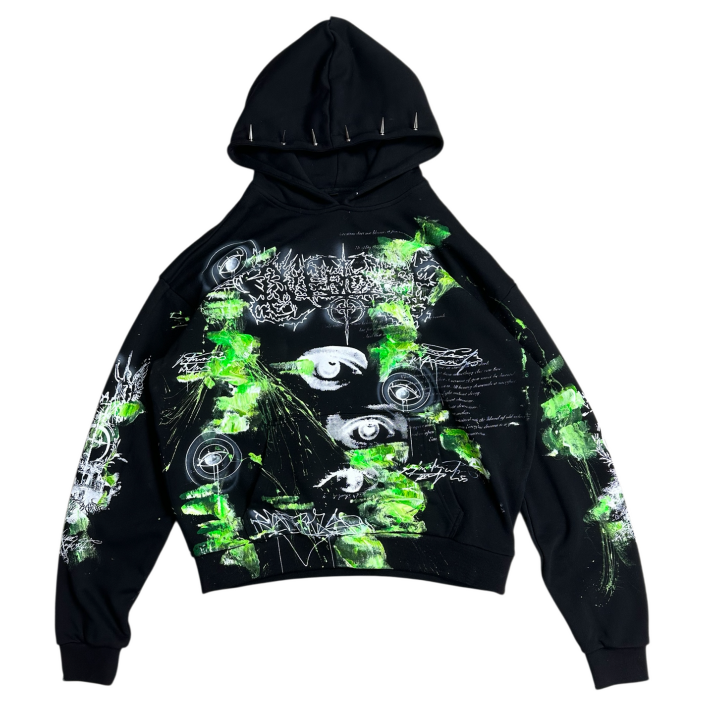 1of1 spiked OVERDXSE EDEN HOODIE size XL