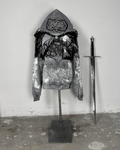 1of1 spiked OVERDXSE ARMOR HOODIE size L