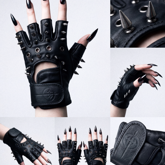 spiked OVERDXSE CORE half-Finger GLOVES all sizes – OVERDXSE CLOTHING spiked OVERDXSE CORE half-Finger GLOVES all sizes – OVERDXSE CLOTHING