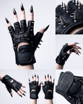 spiked OVERDXSE CORE half-Finger GLOVES all sizes