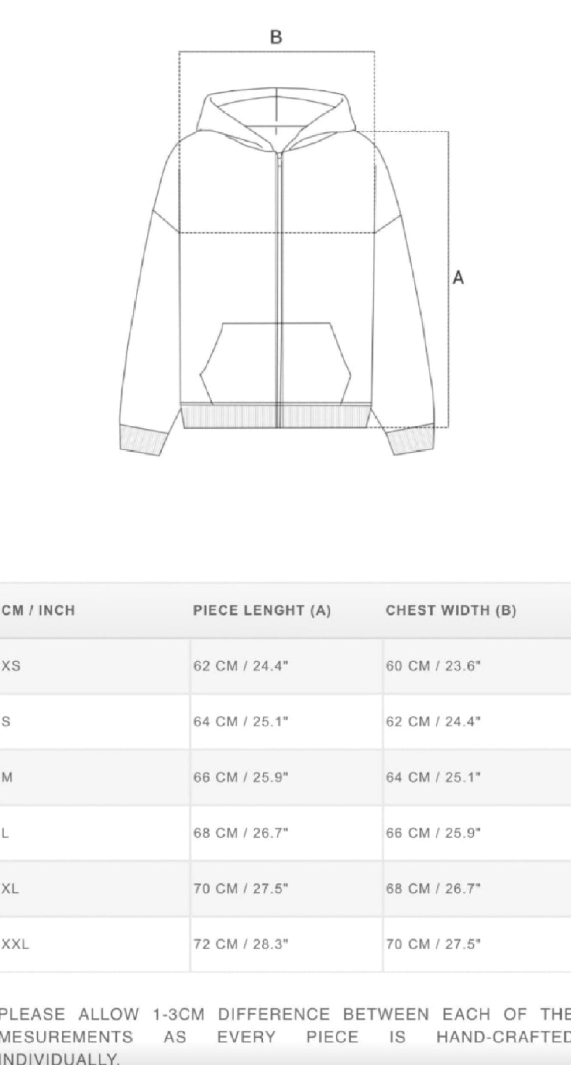 1of1 OVERDXSE FULL-ZIP HOODIE size XL
