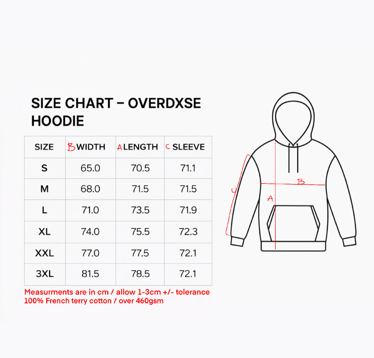 1of1 BLOODY OVERDXSE HOODIE size L
