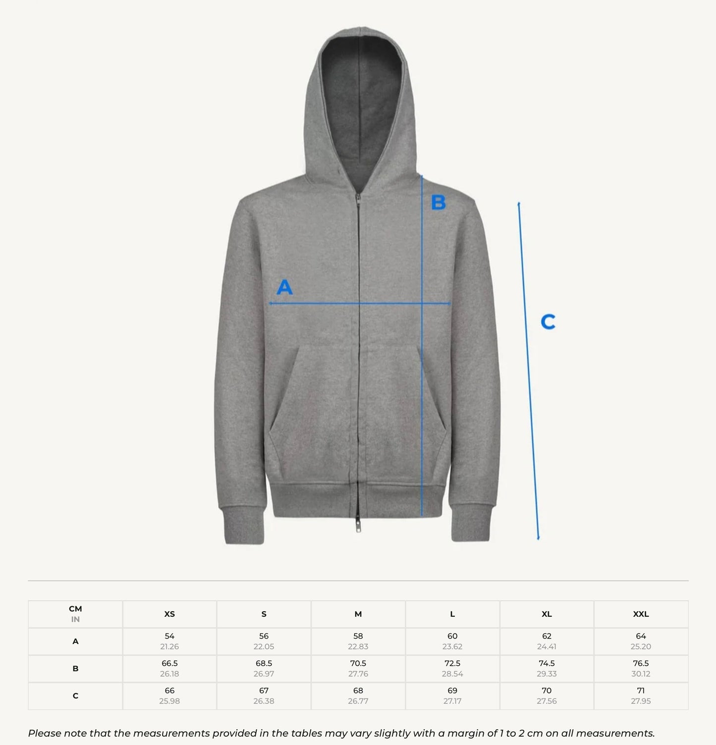 1of1 spiked OVERDXSE ZIPPER size XL