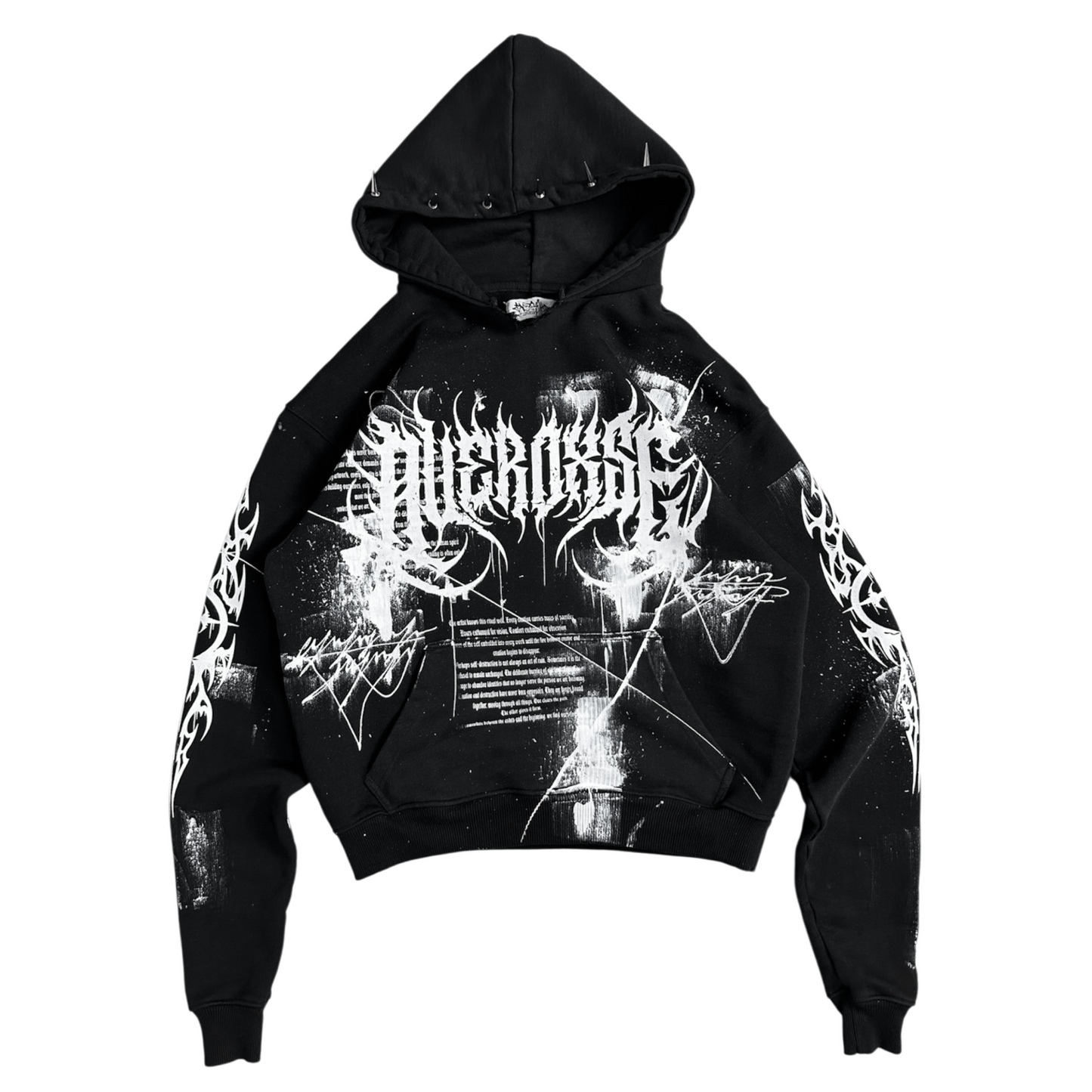 1of1 spiked OVERDXSE HOODIE size S