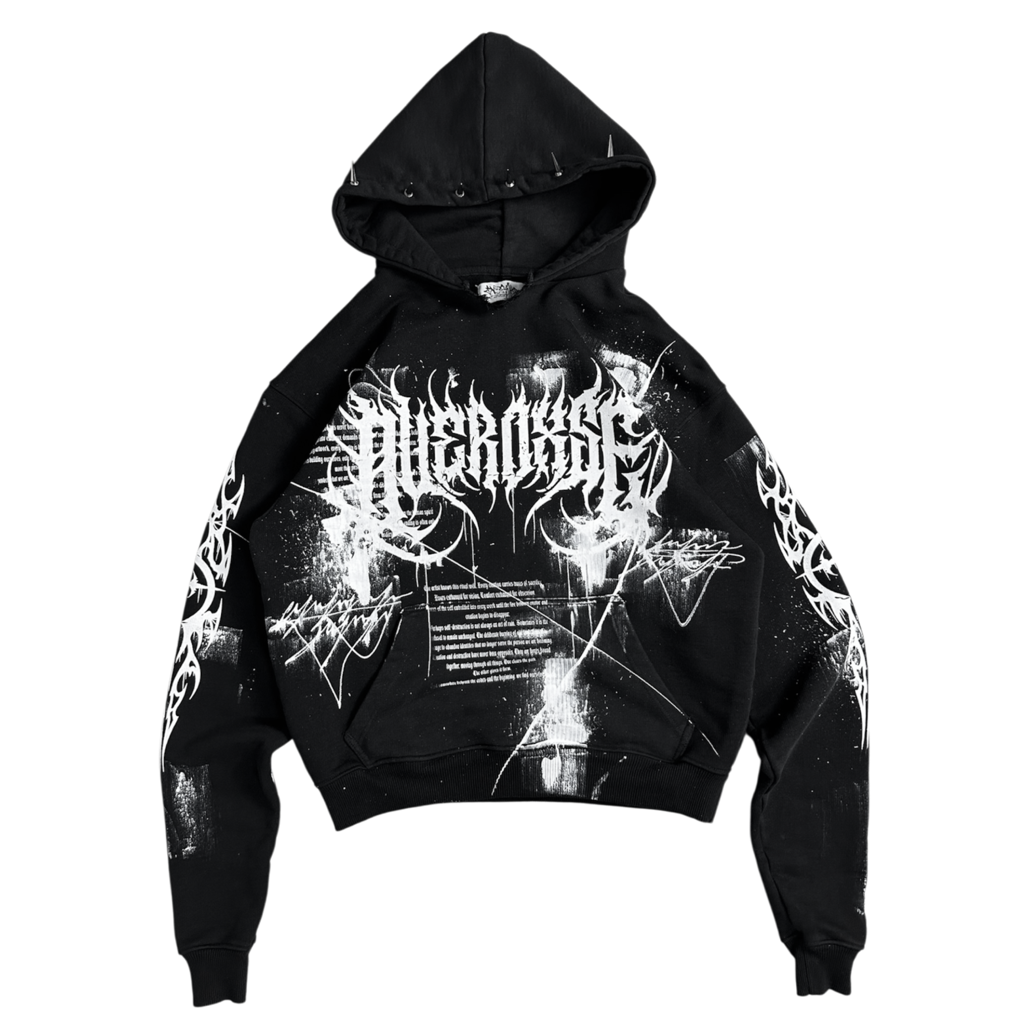 1of1 spiked OVERDXSE HOODIE size S