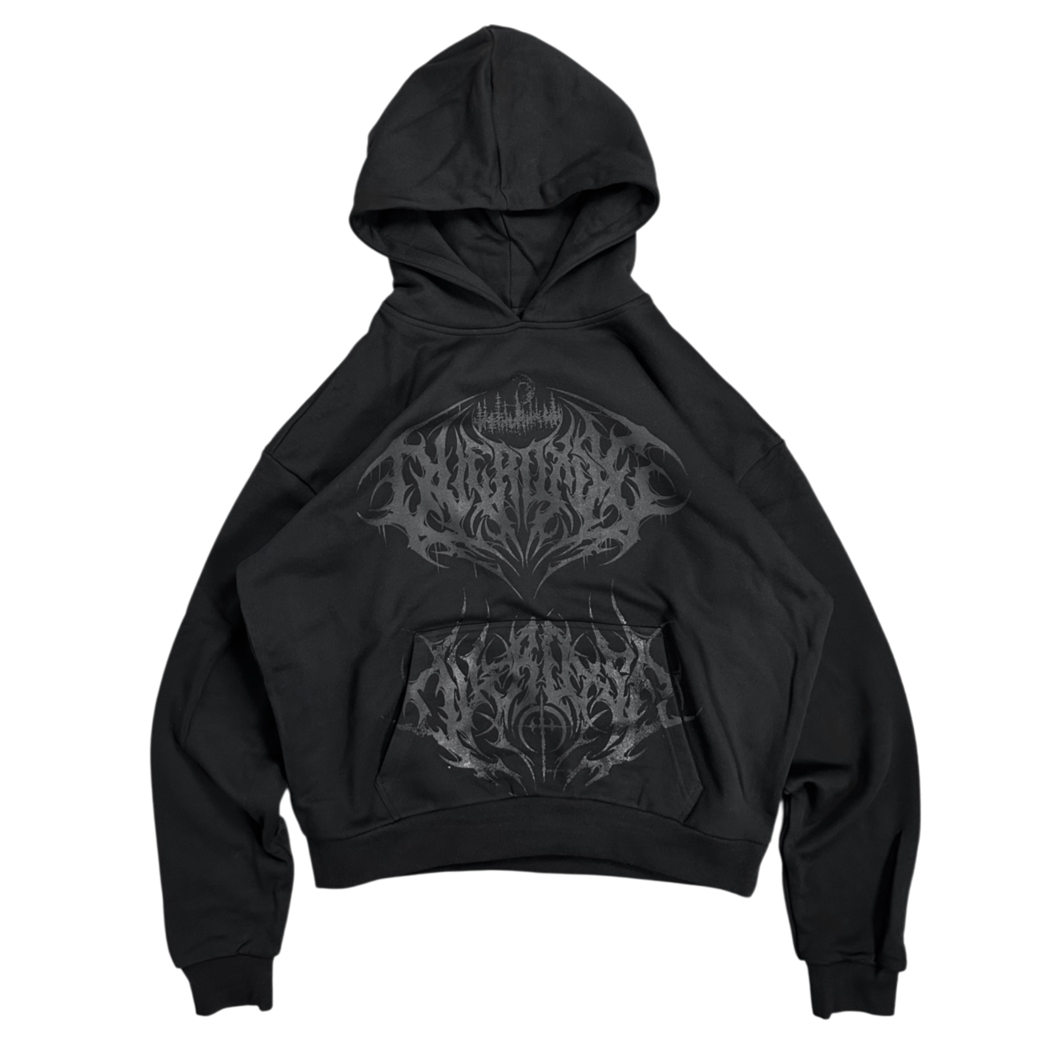 OVERDXSE BLACKOUT HOODIE all sizes (640gsm)
