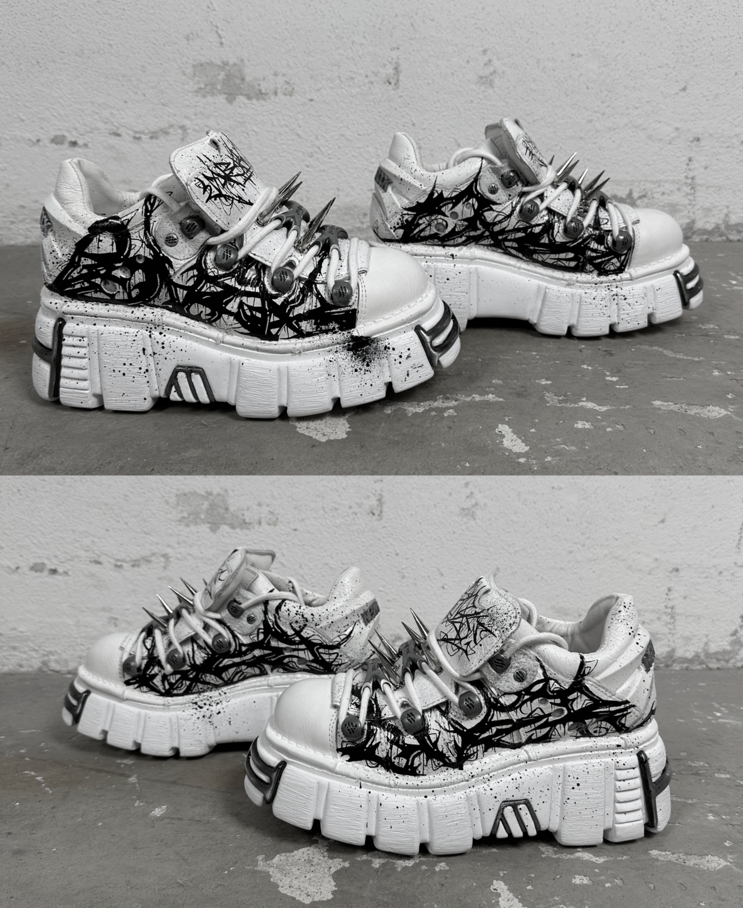 1of1 OVERDXSE / NEW ROCK SPIKE STOMPERS EU38